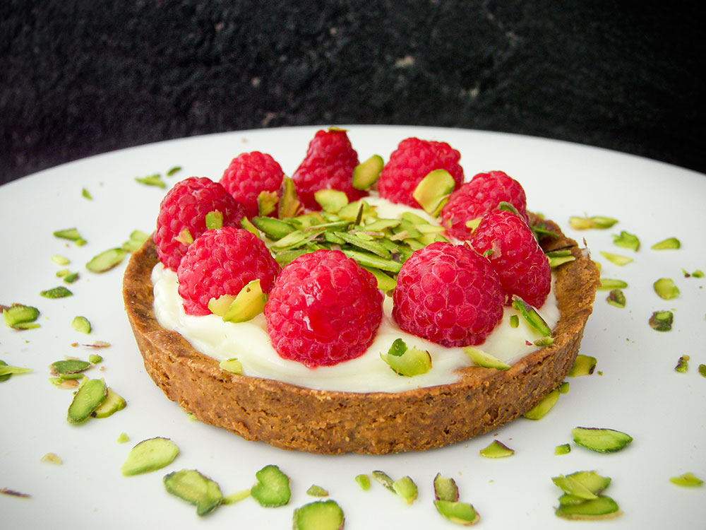 Raspberry Pistachio Tart